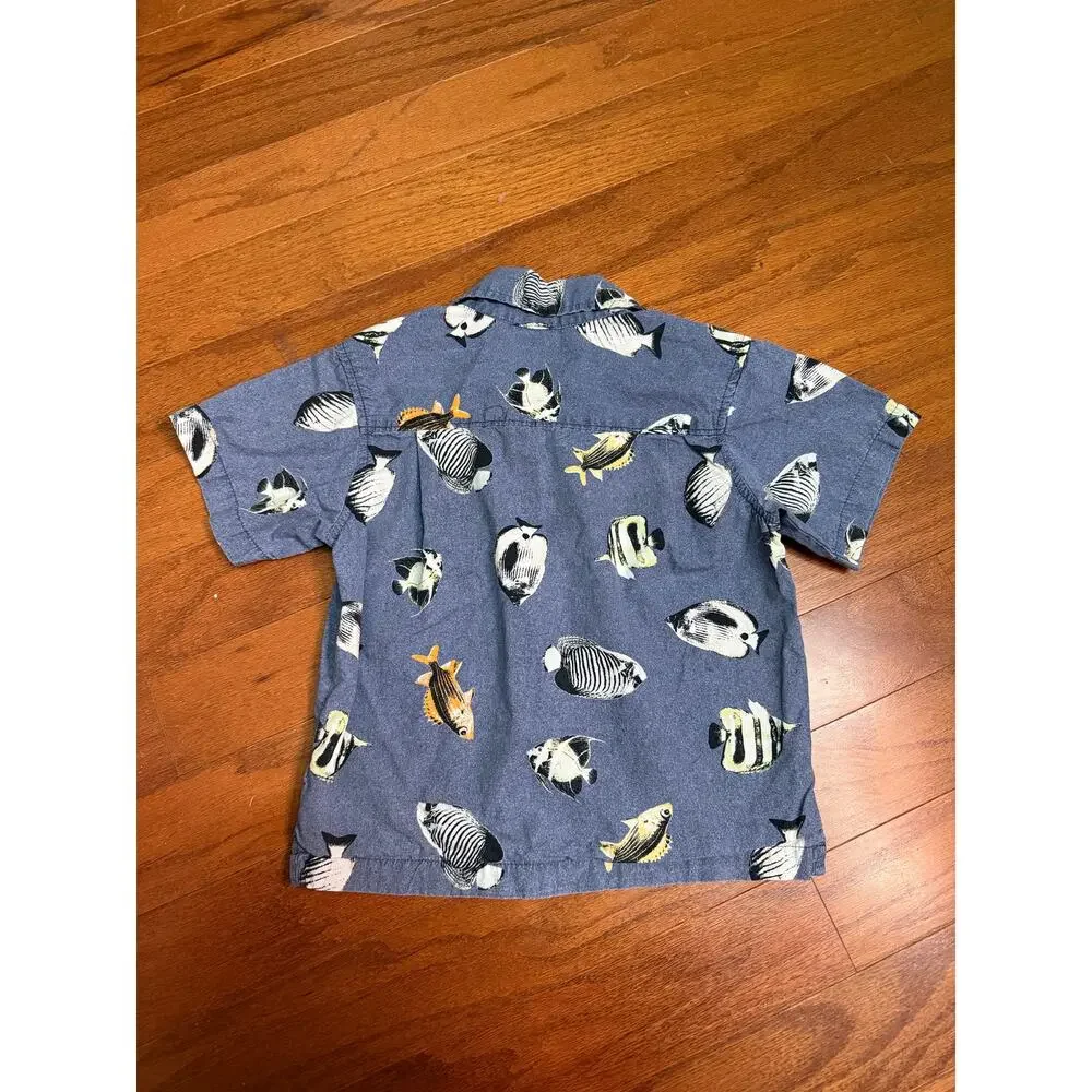 Vintage Y2K OshKosh Fish Button Up